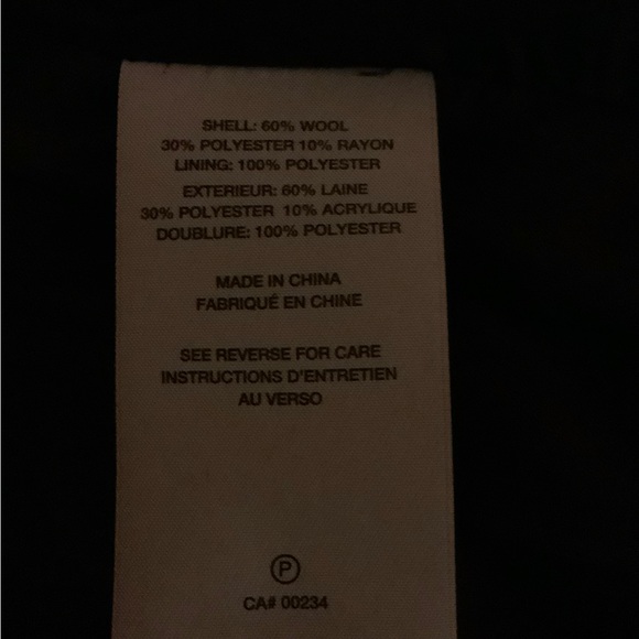 Anne Klein maroon single-breasted wool coat - Picture 8 of 14